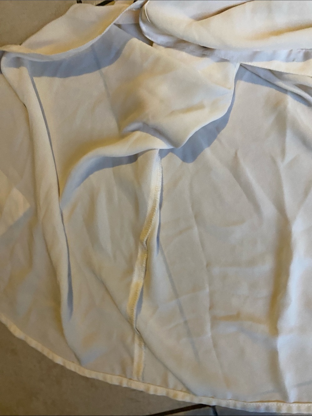 ECI Sleeveless Ivory Ruffle-Collar Button Front Blouse - Picture 15 of 15